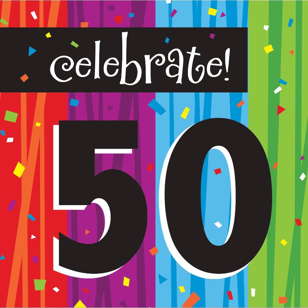 Club Pack of 192 Milestone Celebrations Premium 3-Ply Disposable Party Lunch Napkins 6.5"