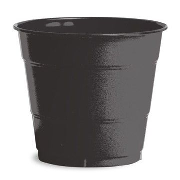 Club Pack of 240 Jet Black Premium Disposable Plastic Drinking Party Tumbler Cups 12 oz.