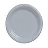 Club Pack of 240 Shimmering Silver Disposable Plastic Party Banquet Dinner Plates 9" view 1