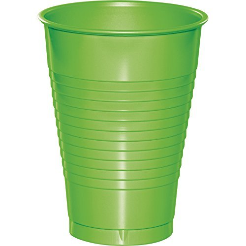 Club Pack of 240 Fresh Lime Green Disposable Plastic Drinking Party Tumbler Cups 12 oz