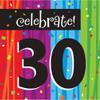 Club Pack of 192 Milestone Celebrations"Celebrate 30" Premium 3-Ply Disposable Lunch Napkins 6.5" view 1