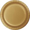 Club Pack of 240 Glittering Gold Disposable Paper Party Lunch Plates 7" view 1