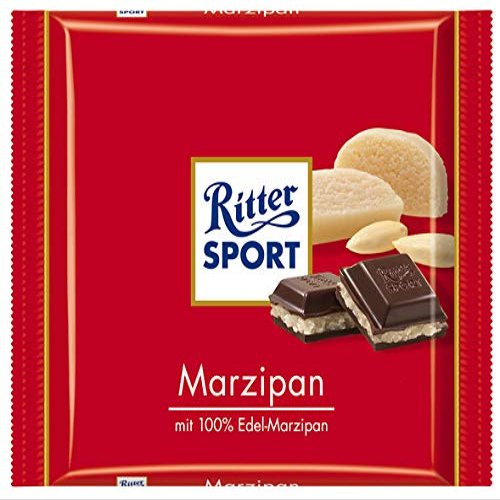 Ritter Sport marzipan 100 gr 12x | Total weight 1200 gr
