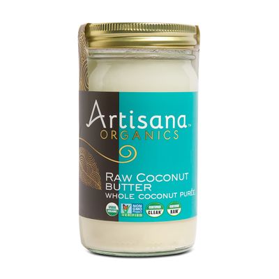 Artisana Organics Raw Coconut Butter, 14 oz | USDA Organic, Non-GMO, Gluten-Free & Keto, No Sugar Added, Paleo, Vegan, Creamy Spread to Boost Smoothies, Fruit Salads and Oatmeal.