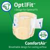 FitRight Adult Diapers, Ultra Heavy Absorbency, XL (Waist Size 56in-64in), 20 Count, OptiFit Incontinence Briefs for Men and Women, Disposable, Moisture-Wicking, Leak Protection, view 2