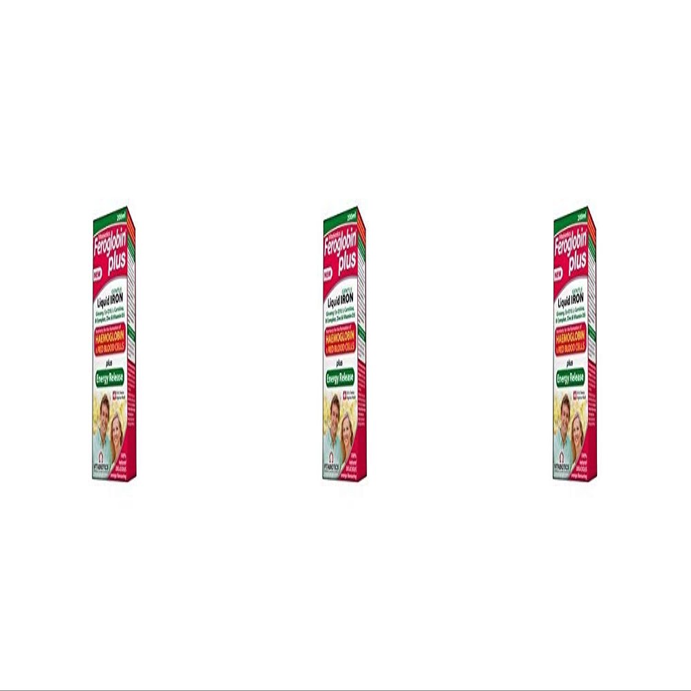 (3 PACK) - Vitabiotics Feroglobin B12 Liquid | 200ml | 3 PACK - SUPER SAVER - SAVE MONEY