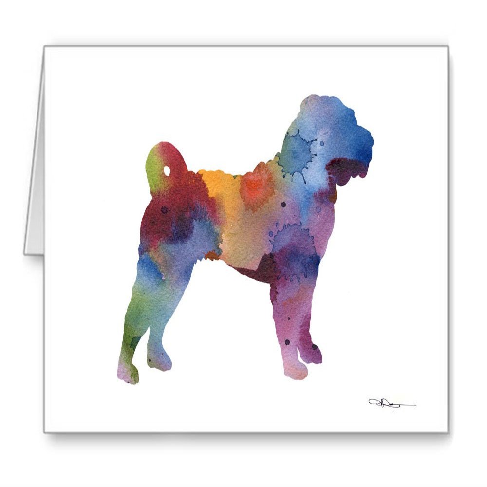 DJ Rogers Fine Art Shar Pei - Set of 10 Note Cards With Envelopes