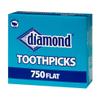 10-Pack Diamond Flat Toothpicks - 750 Flat Toothpicks Each view 2