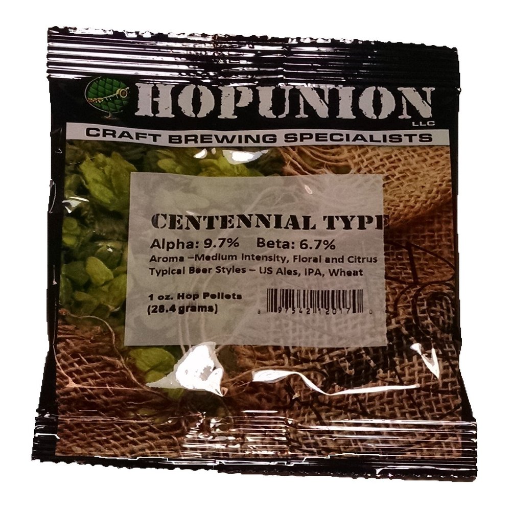 HopUnion Hop Pellets for Home Brew Beer Making (US Centennial)1 oz.