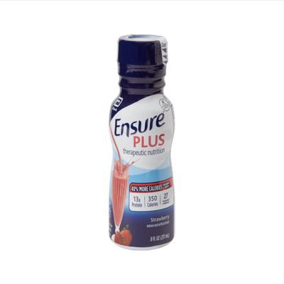 Ensure Plus Therapeutic Nutrition Strawberry Flavor Liquid 8 oz. - 24 pack