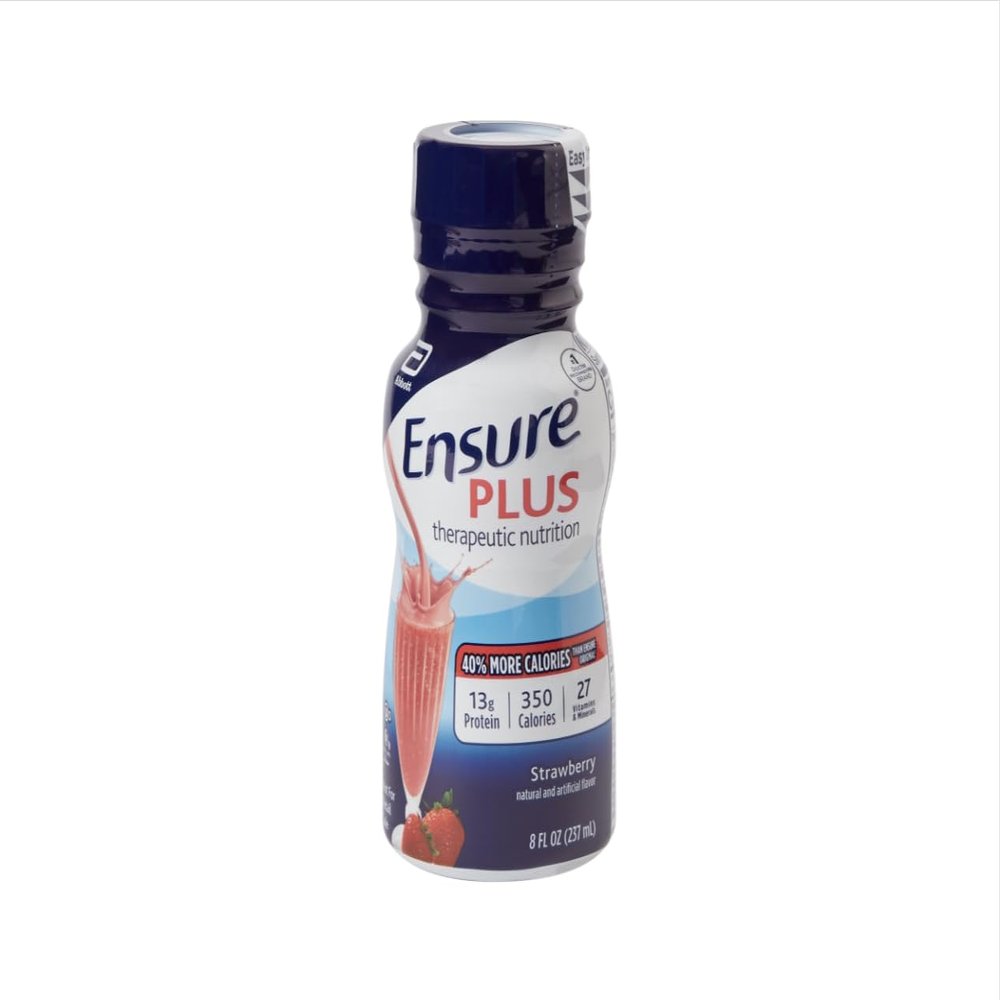 Ensure Plus Therapeutic Nutrition Strawberry Flavor Liquid 8 oz. - 24 pack