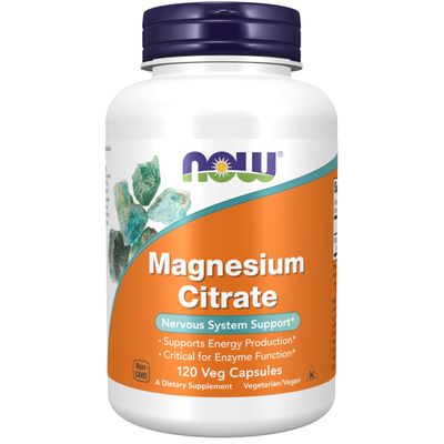 Now Magnesium Citrate 400 mg,120 Capsules