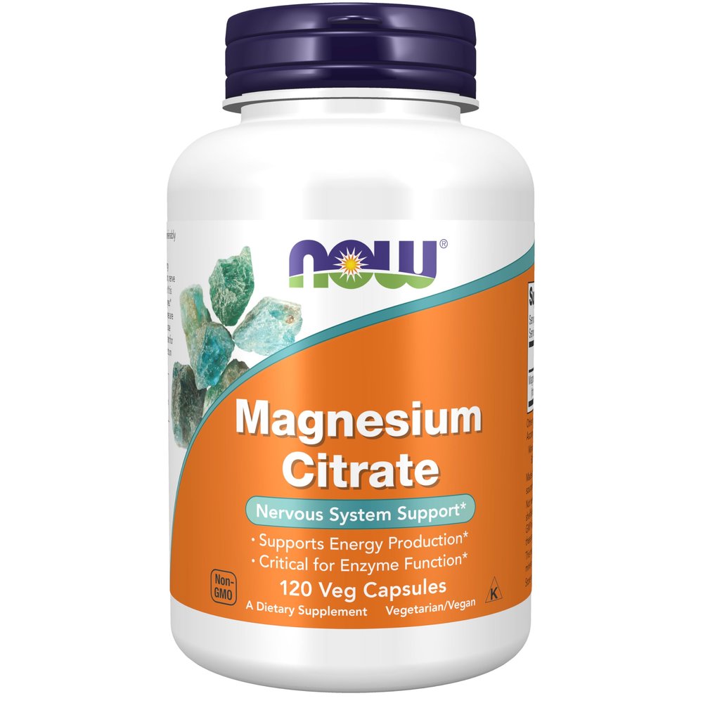 Now Magnesium Citrate 400 mg,120 Capsules