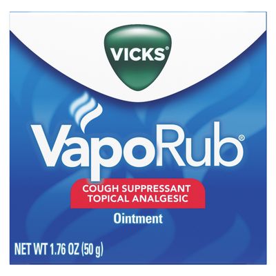 Vicks VapoRub Soothing Chest Rub Cough Suppressant Ointment 1.76 Oz