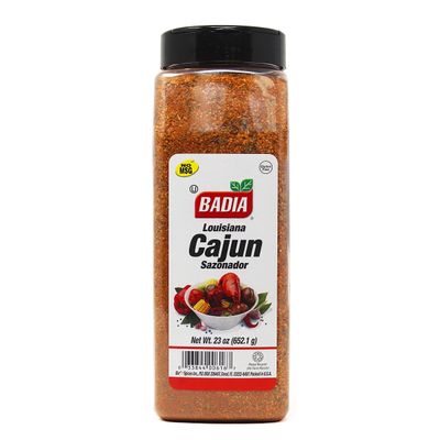 Badia Louisiana Cajun Seasoning, 23 oz  Bold & Spicy Creole Blend for Meats, Seafood, Vegetables & More