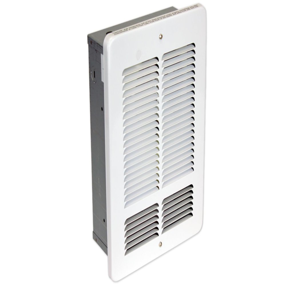 KING W2415-T-BW W Series Wall Heater w/SP Thermostat, 1500W / 240V, Bright White