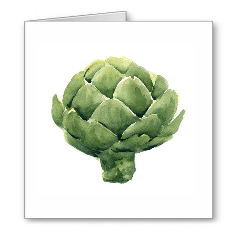 DJ Rogers Fine Art Artichoke - Set of 10 Note Cards With Envelopes [Office Product]