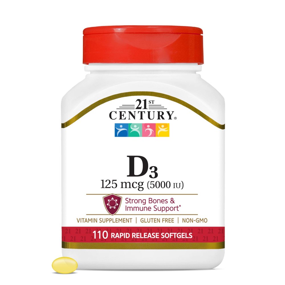 21st Century D 5000 iu Tablets, 110-Count Pack of 4