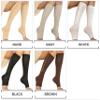 Zipper Compression Socks Supports Stockings Leg Open Toe 23-32mmHg Zipper (Regular, Black) view 3