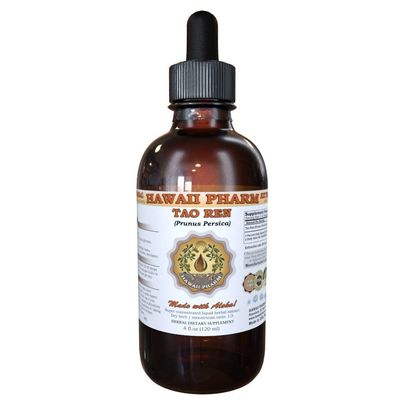 Tao Ren Tincture, Tao Ren, Peach (Prunus Persica) Kernel Liquid Extract, Herbal Supplement 4 fl.oz