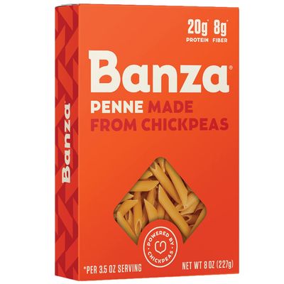 Banza Chickpea Penne Pasta: High Protein & Lower Carb (6-pack) (Penne)