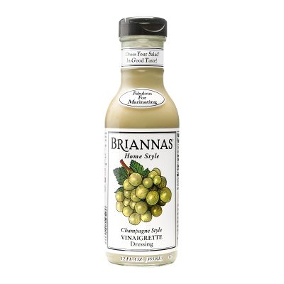 BRIANNAS - Home Style Champagne Vinaigrette Dressing Fine Salad Dressing made with Premium Ingredients - Gluten Free & Kosher Dressing - 12 oz. Bottle