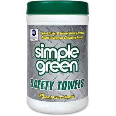 simple green Citrus Scented Safety Towels, 10 x 11 3/4