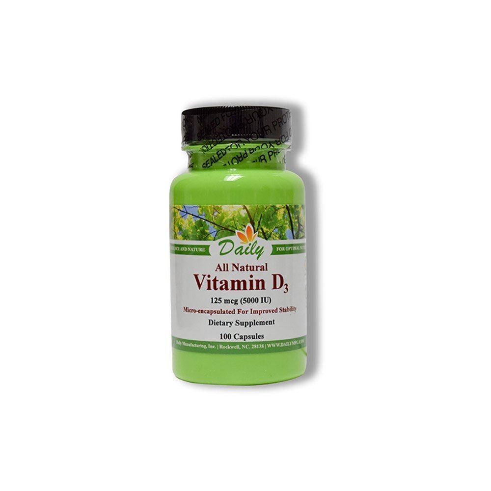 Daily Manufacturing Vitamin D3 5000 IU (125 mcg)