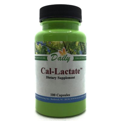 Daily Manufacturing Calcium Lactate 100 Capsules