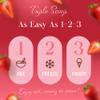 Triple Scoop - Premium Strawberry Ice Cream Mix For Ice Cream Maker. Simple, Easy, Delicious. From Gourmet Mix To Maker in 5 Minutes, Makes 2 Creamy Quarts, Made in USA (1 Pack, Strawberry) view 4