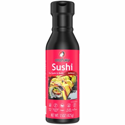 Otafuku Sushi Eel Sauce for Sushi Rolls, Japanese Unagi Sauce Gluten Free, 15 Oz