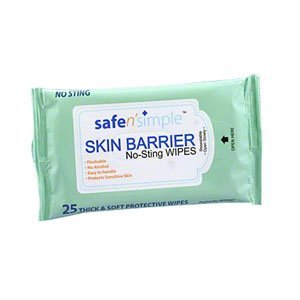No-Sting Skin Barrier Wipes, 5" x 7" (Case of 600)