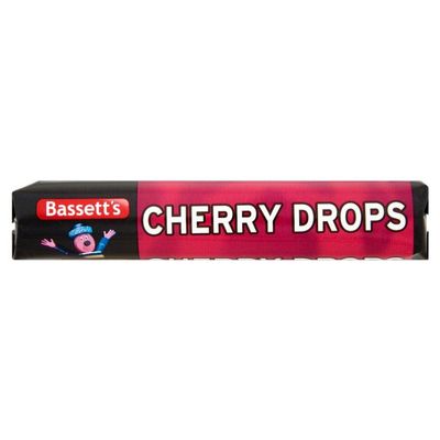 Bassett Cherry Drop - 40g - Pack of 12 (40g x 12 Rolls)