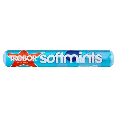 Trebor Spearmint Soft Mint - 44.9g - Pack of 12 (44.9g x 12 Sticks)