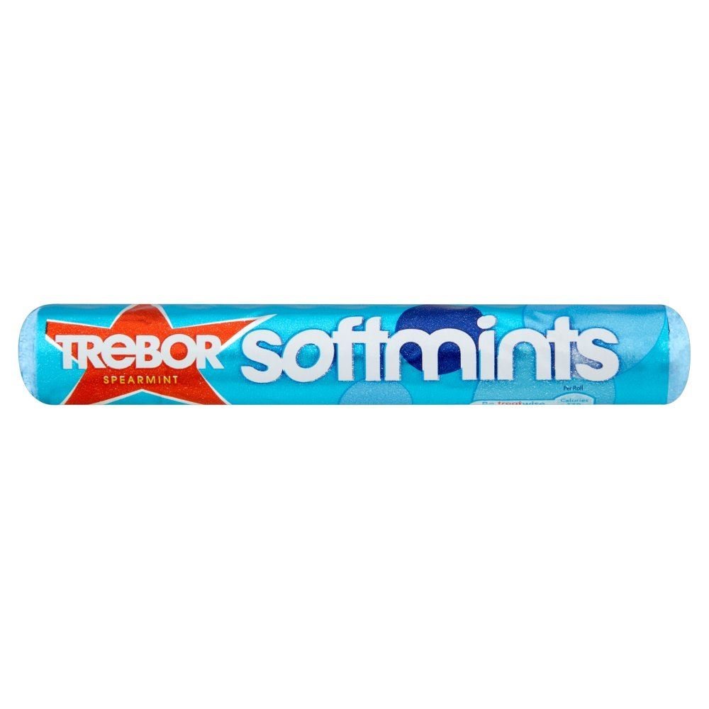 Trebor Spearmint Soft Mint - 44.9g - Pack of 12 (44.9g x 12 Sticks)