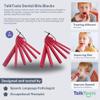 TalkTools Dental Bite Blocks | Therapy Tools to Improve Chewing and Biting Dental Bite Blocks Oral Opener Mouth Prop Dental Bite Blocks Safe for All Ages | Jaw Grading Bite Blocks | Set of 2 - Red view 3