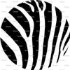 1/4 Sheet Cake - Zebra Print Design Birthday - Edible Cake or Cupcake Topper - D216 view 1