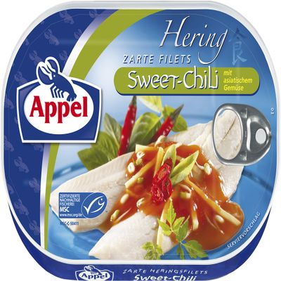 1 x 200g Appel Herring Zarte Fillets in Sweet Chili Sauce Imported from Germany