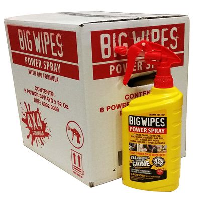 Big Wipes Power Spray Case of 8