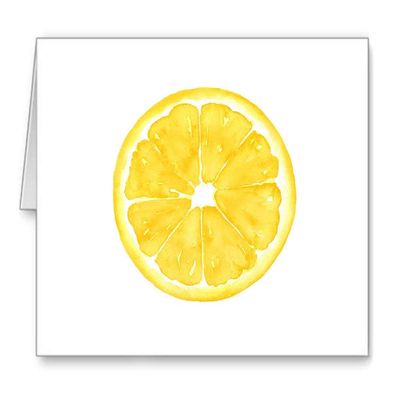 DJ Rogers Fine Art Lemon - Set of 10 Note Cards With Envelopes