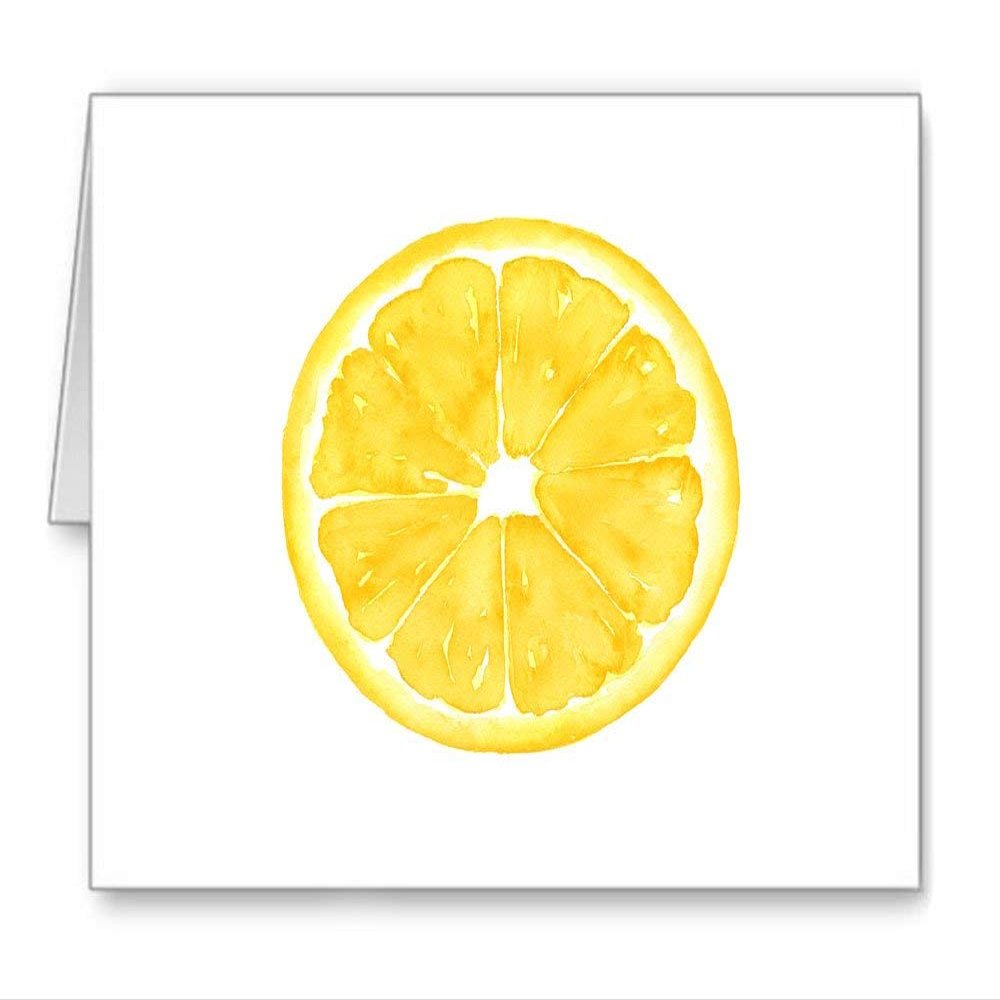 DJ Rogers Fine Art Lemon - Set of 10 Note Cards With Envelopes