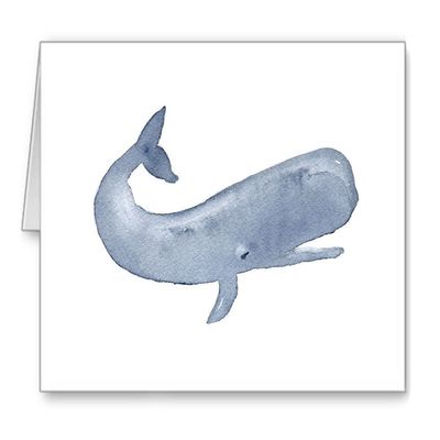 DJ Rogers Fine Art Sperm Whale - Set of 10 Note Cards With Envelopes