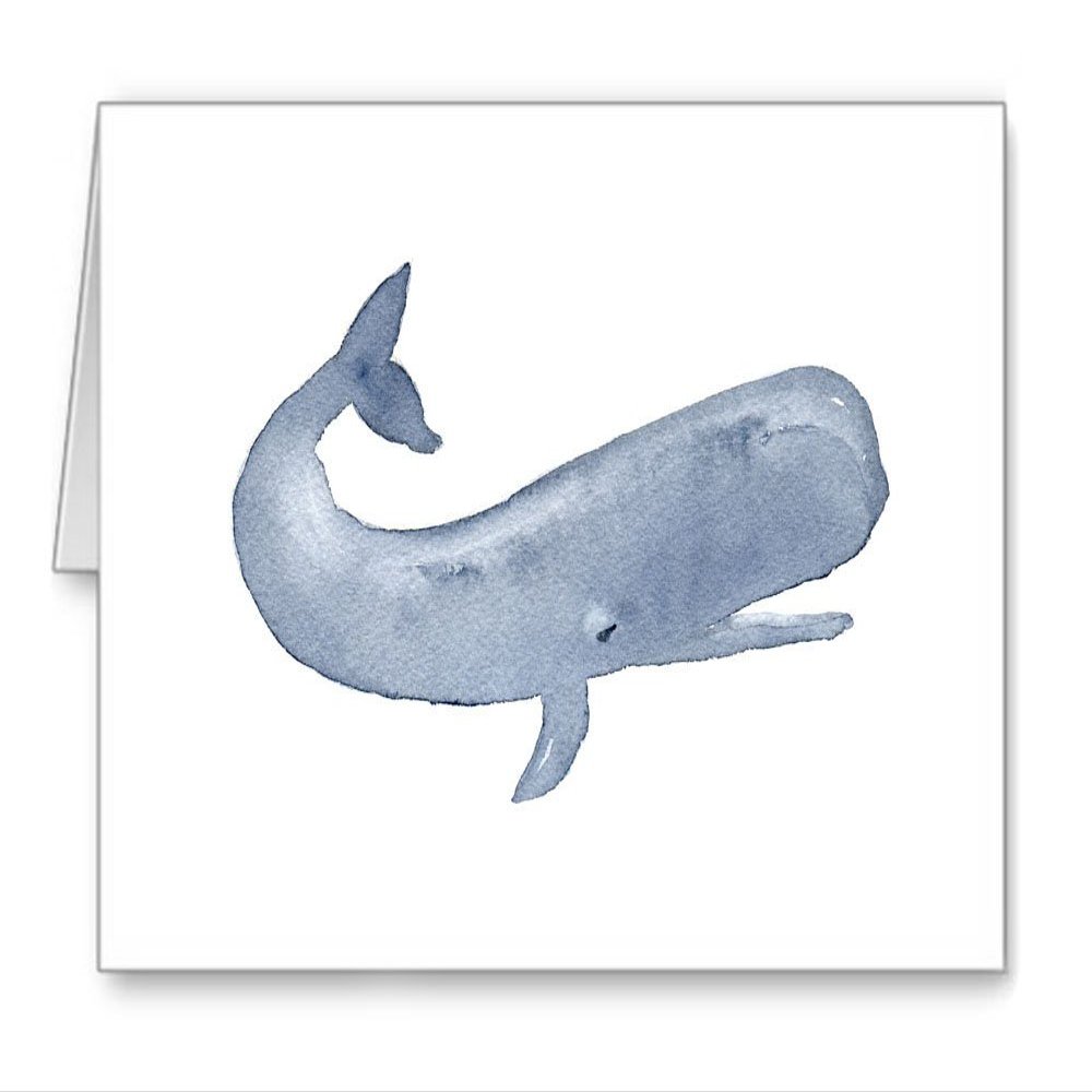 DJ Rogers Fine Art Sperm Whale - Set of 10 Note Cards With Envelopes
