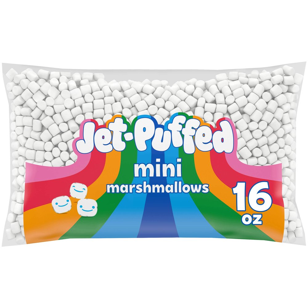 Jet-Puffed Mini Marshmallows (16 oz Bags, Pack of 12)