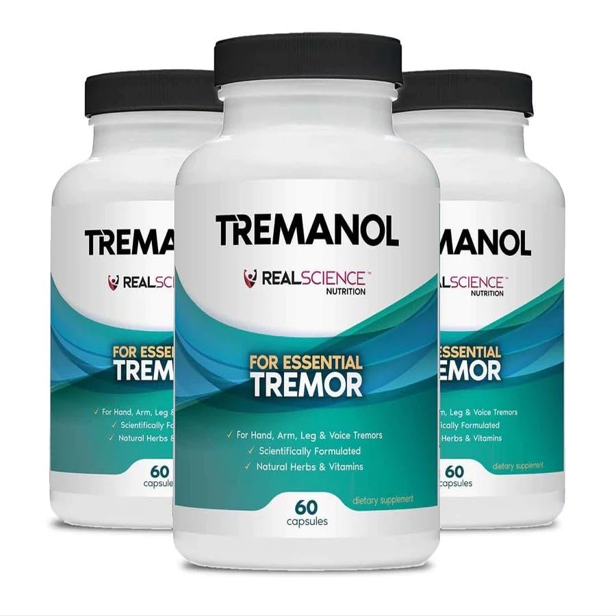 Tremanol Natural Aid Herbal Supplement Includes Vitamin B2 & B12, Passionflower & Skullcap 60 Caps (Pack of 3) Made in USA