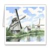DJ Rogers Fine Art Dutch Windmill - Set of 10 Note Cards With Envelopes view 1