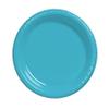 Club Pack of 240 Bermuda Blue Disposable Plastic Party Lunch Plates 7" view 1