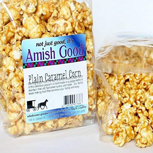 Amish Good 10 oz Caramel Popcorn 2 pack Handmade Gourmet Snack Our Copper Kettle Amish Made Fresh Caramel Flavored Popcorn Perfect For Carmel Corn Lovers And Holiday Gifts