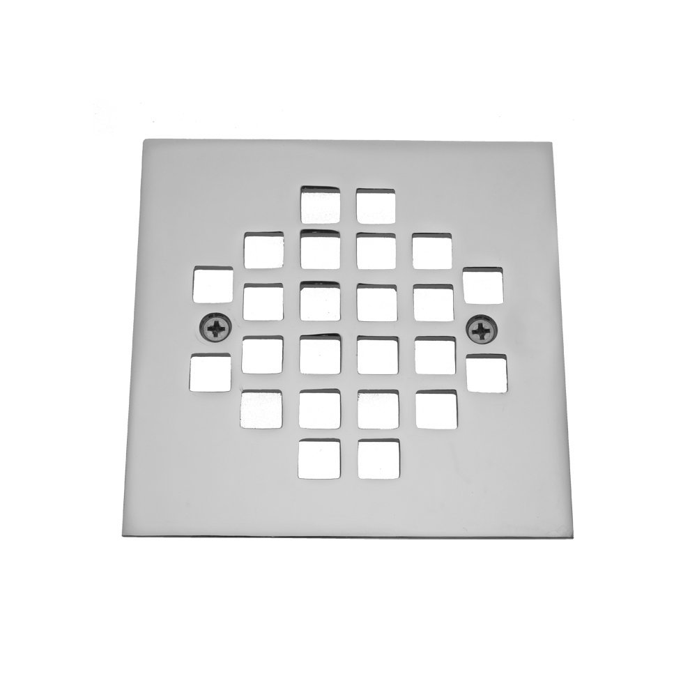 Jaclo 6264-PN Square Shower Drain Plate, 4-1/4", Polished Nickel
