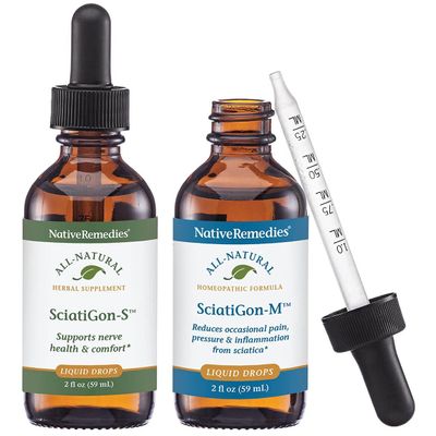 Native Remedies Complete Sciatigon ComboPack - All Natural Herbal Supplement Helps Reduce Pressure on The Sciatic Nerve and Natural Homeopathic Remedy Reduces Pain, Cramping and Numbness